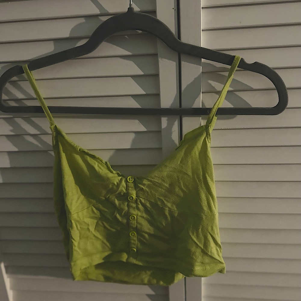 Pacsun- lime crop tanktop
